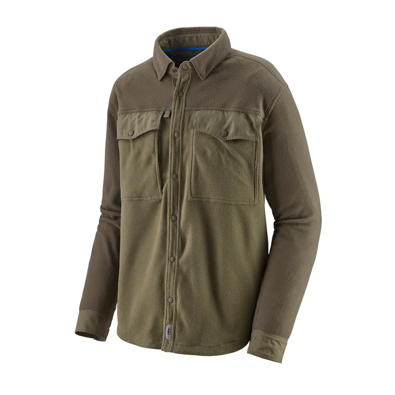 Patagonia Early Rise Snap Long Sleeve Shirt in Sage Khaki