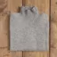 Fieldsmiths Ladies Extra Fine Wool Mock Turtle Neck in Flannel Grey