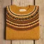 Fieldsmiths Super Soft Shetland Fairisle Knit in Cummin - Womens Yellow Knitted Jumper