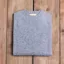 Fieldsmiths Mens Shetland Crew Knit in Mid Grey