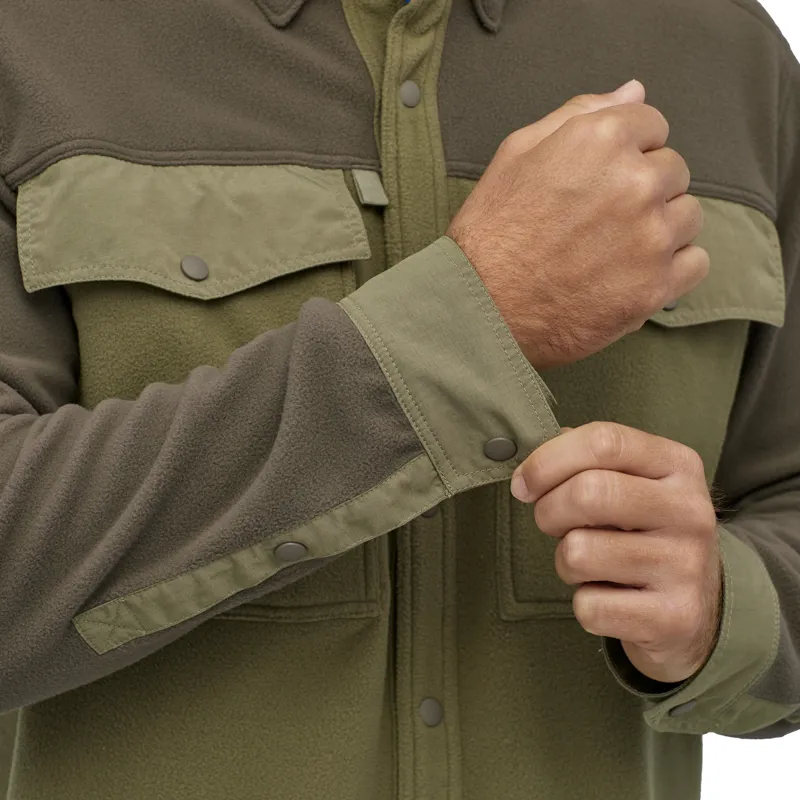 Patagonia Early Rise Snap Long Sleeve Shirt in Sage Khaki